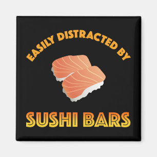Lätt Distraherad Av Sushi Barer Magnet