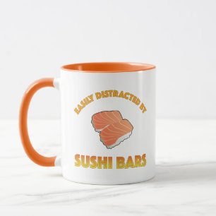 Lätt Distraherad Av Sushibarer Mugg