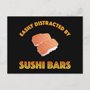 Lätt Distraherad Av Sushibarer Vykort