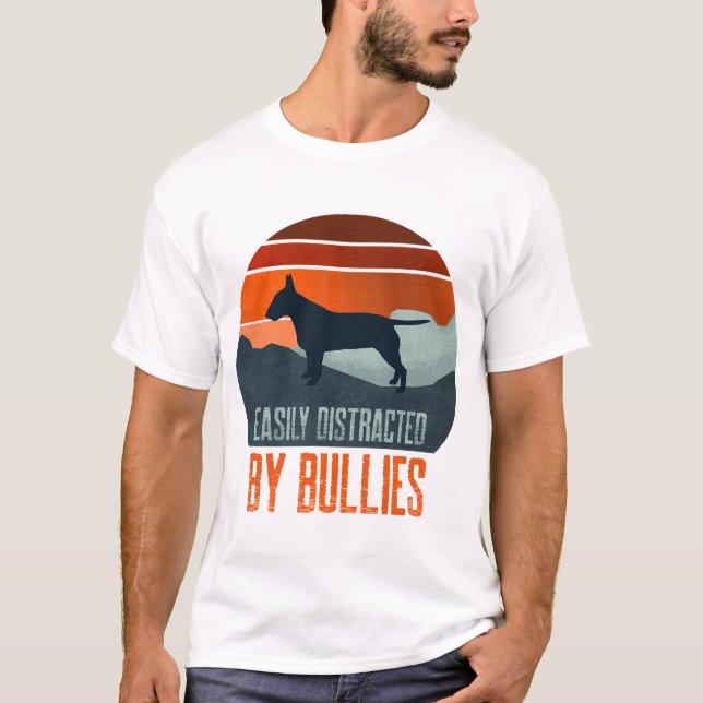 Lätt Distraherad Av Tjackor Hund Promenad T Shirt (Framsida)