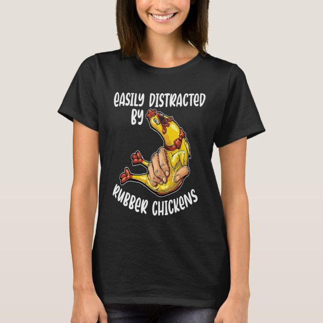 Lätt Distraherad Kyckling Cool Fågel T Shirt (Framsida)