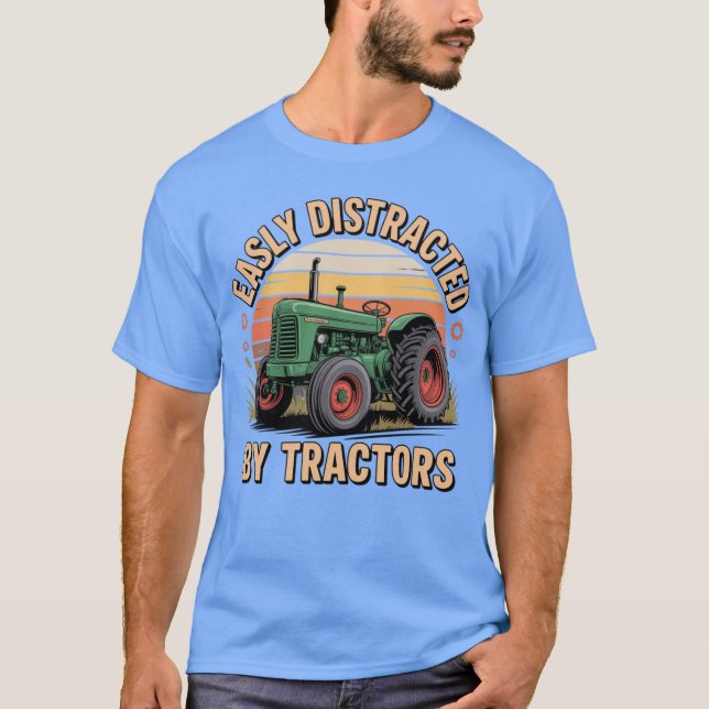 lätt distraherad - stil t shirt (Framsida)