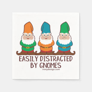 Lätt distraherat av Gnomes Pappersservett