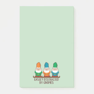 Lätt distraherat av Gnomes Post-it Block