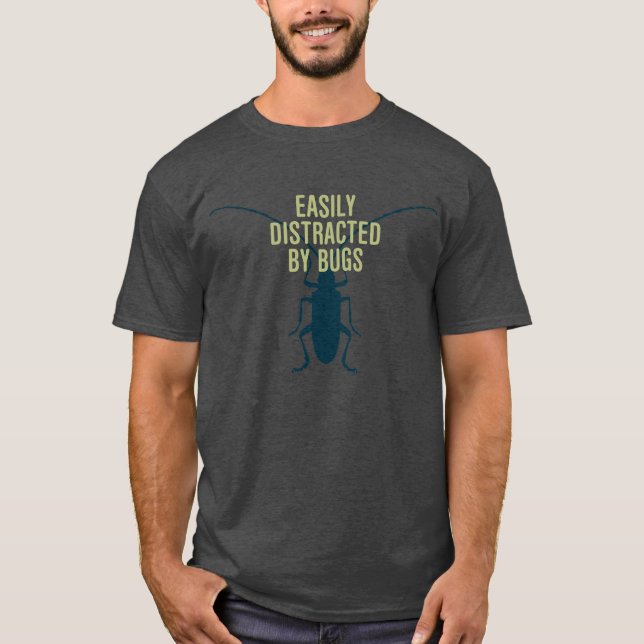 Lätt distraherat av kryp t shirt (Framsida)