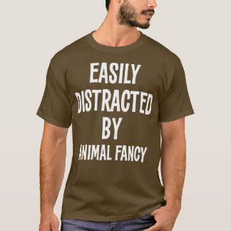 LÄTT DISTRAKTERAT AV DJUR FINARE FUNNY GIFT T SHIRT