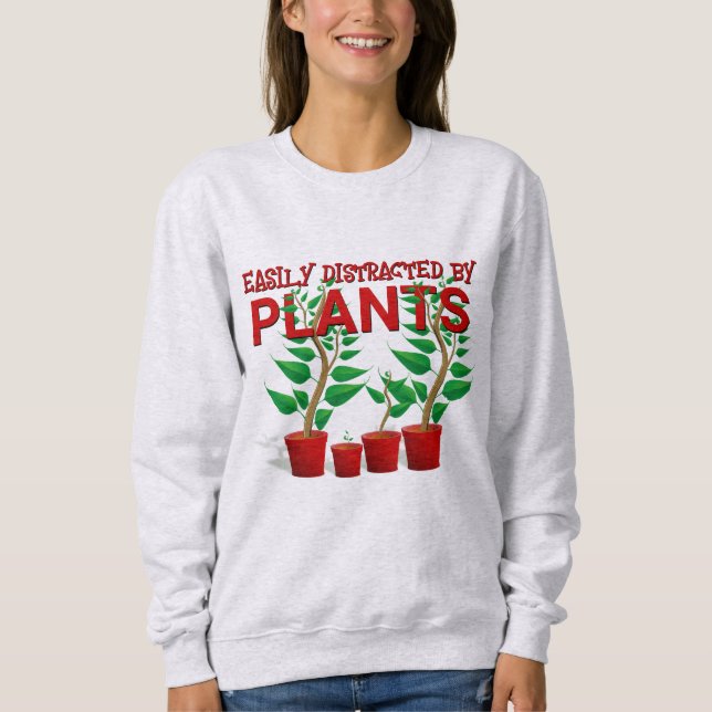 LÄTT DISTRAKTERAT AV VÄXTER UNisex T Shirt (Framsida)