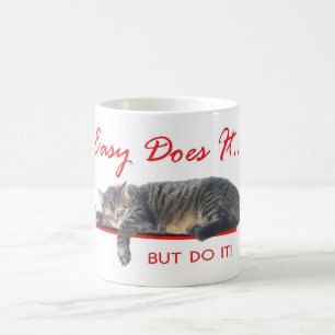 lätt gör det katten kaffemugg