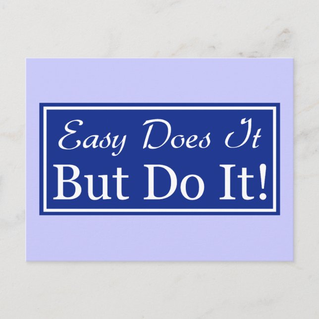Lätt gör det, men GÖR det! Vykort (Framsida)