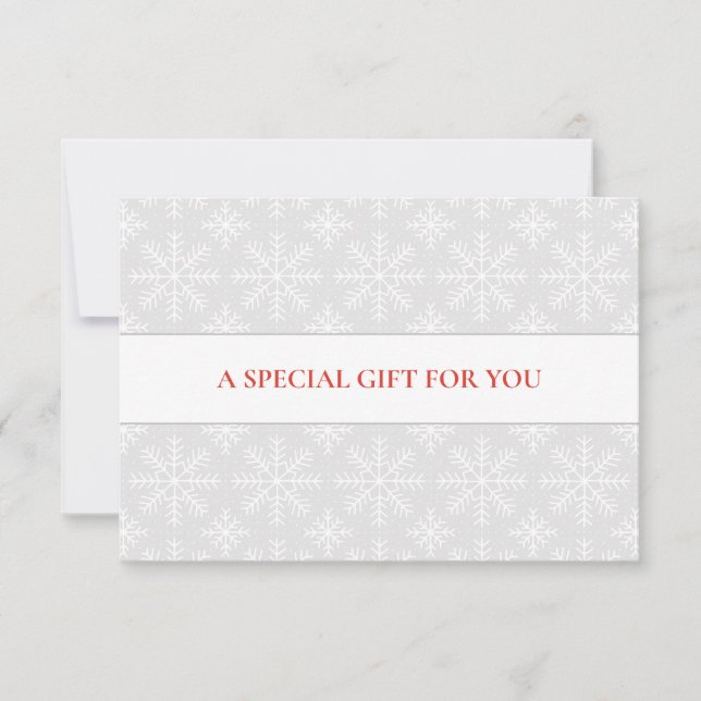 LÄTT GRÅTT WHITE SNÖFLINGOR CHRISTMAS SPECIELL (Framsida)