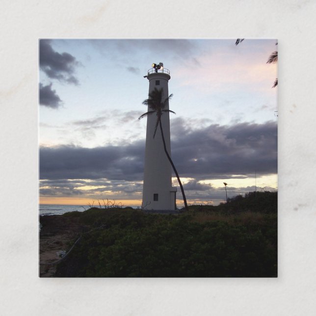 Lätt hus på punktsoppa Dispenser och tandborste Fyrkantigt Visitkort (Framsida)