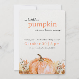 LÄTT! Inbjudan till Fall Baby Shower -lägg till in