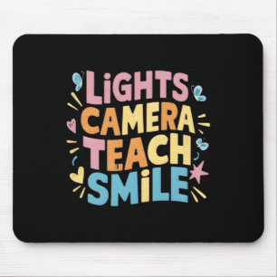 Lätt kamera lär smile tröja rolig tillbaka till sk musmatta