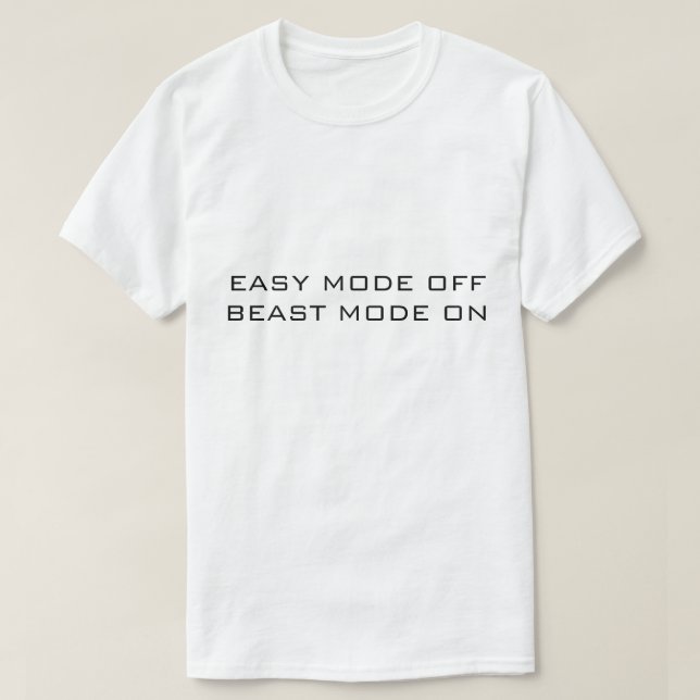 LÄTT LÄGE AV ODJURSLÄGE PÅ Vit T Shirt (Design framsida)