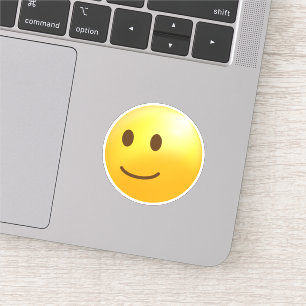 Lätt leende Ansikte Emoji Klistermärken