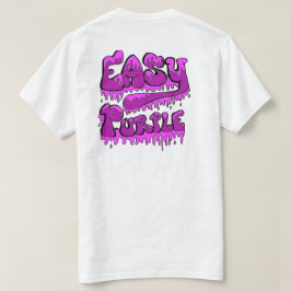 Lätt lila bakdesign T Shirt
