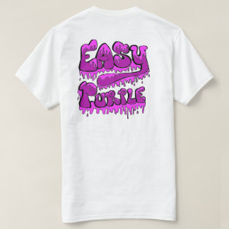 Lätt lila bakdesign T Shirt