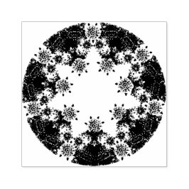 lätt lila snöflake och glittrande hjärta stämpel