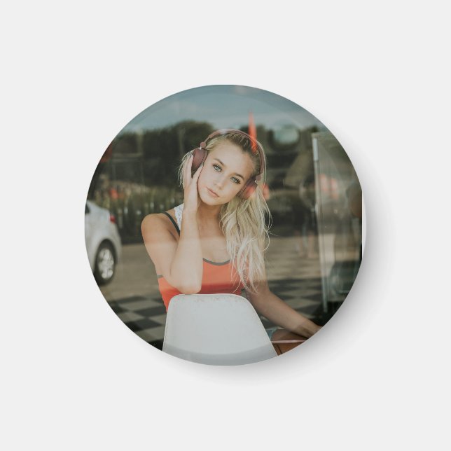 LÄTT! Magnet - Personlig - Lägg till bild (Framsidan)