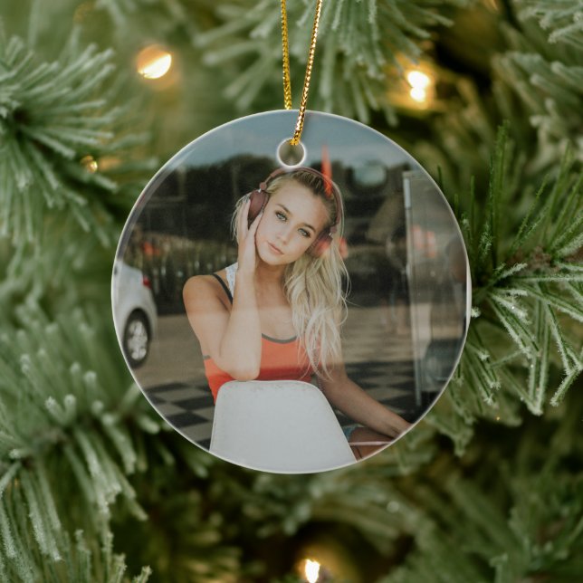 LÄTT! Ornament - Personlig - Lägg till bild (Träd)