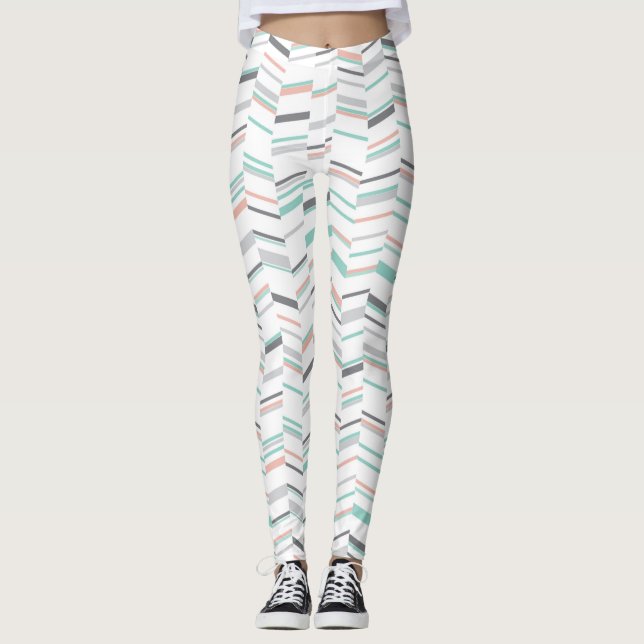 Lätt pastellstam Kvinnors bensin Leggings (Framsida)