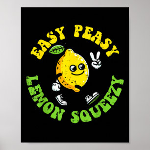 Lätt Peasy Citron Squeezy Fred Roligt Talesätt Män Poster