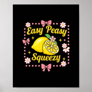 Lätt Peasy Citron Squeezy Lemonad Crew Rolig Citro Poster