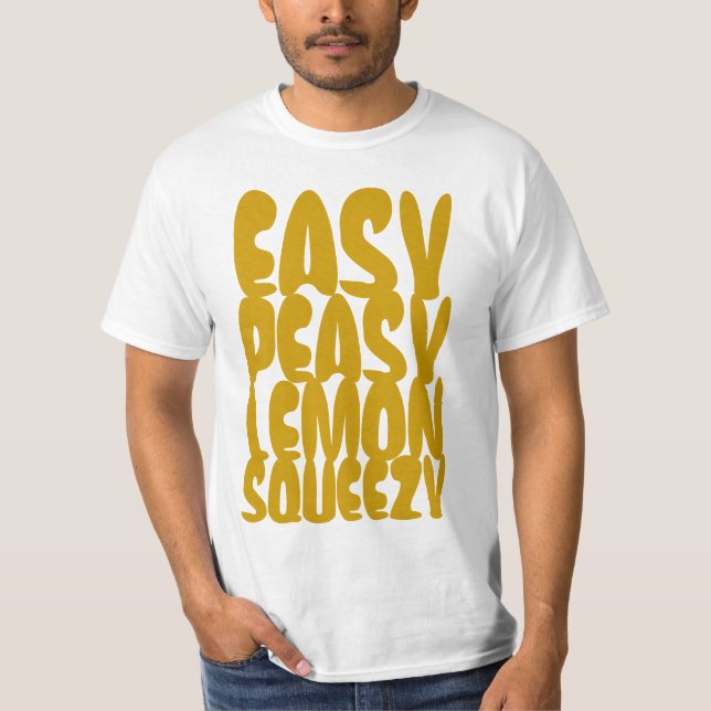 Lätt Peasy citron SQUEEZY T-shirt (Framsida)
