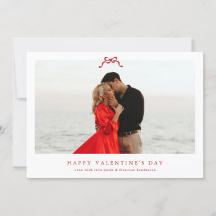 lätt rött hjärtbock, glad valentins dagfoto julkort