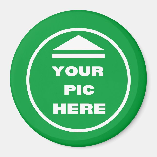 LÄTT! Runda magneter - stora, 3 tum - Anpassningsb (Framsidan)