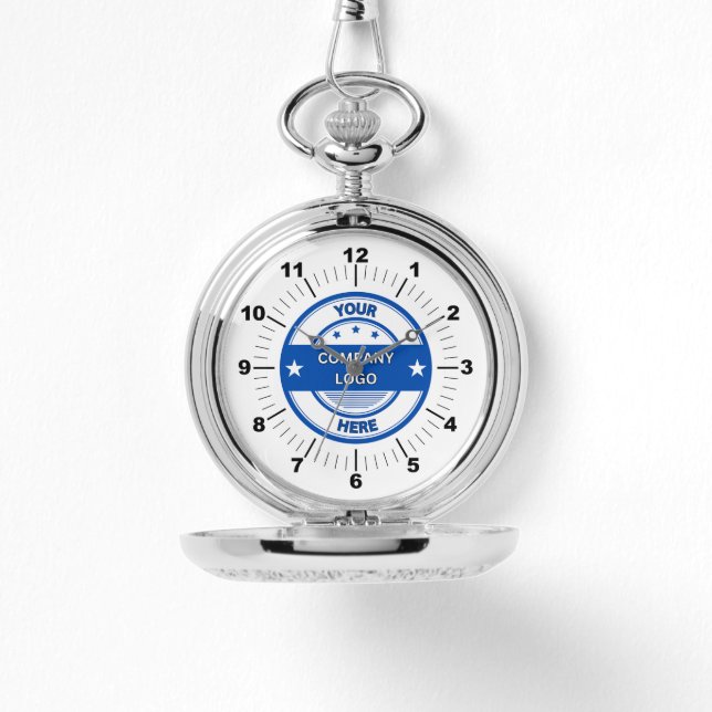 LÄTT! Silver Pocket Watch - Personlig Armbandsur (Framsida)