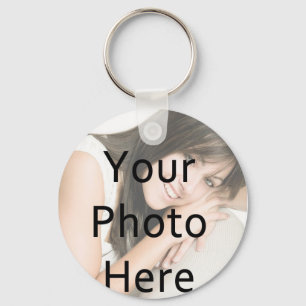 Lätt singelfoto Keychain Nyckelring