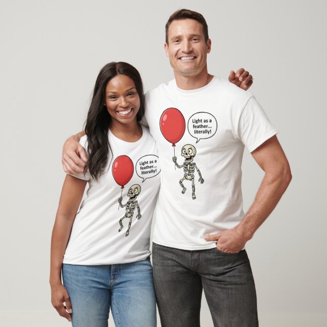 Lätt som en fjäder, bokstavligen t shirt (Unisex)