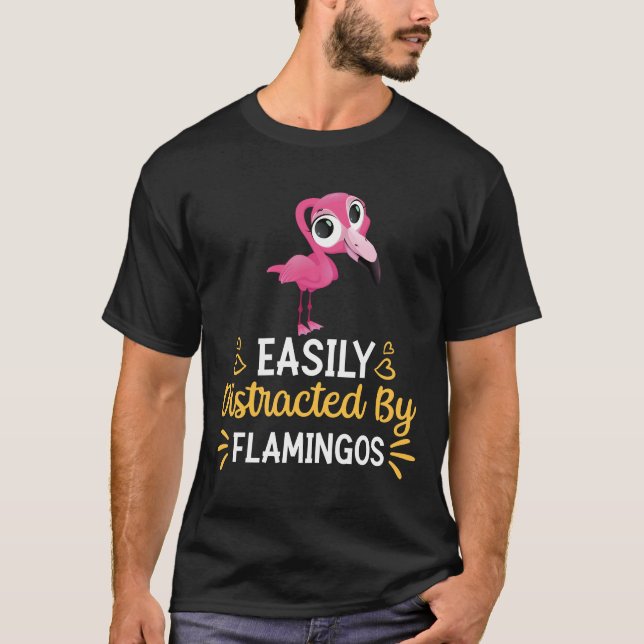 lätt spridd av Flamingos T Shirt (Framsida)
