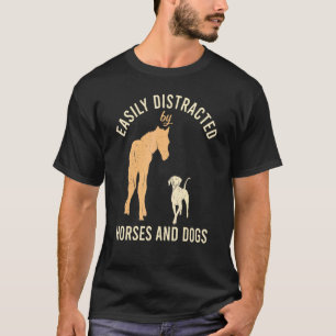 lätt spridd av hästar och Hundar hästar och hästar T Shirt