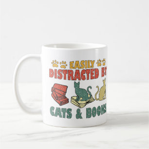 lätt spridd av katter och Bokar Kaffemugg