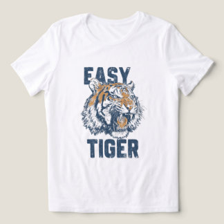 Lätt Tiger Roligt Tales Vilda Djur Illustration T Shirt