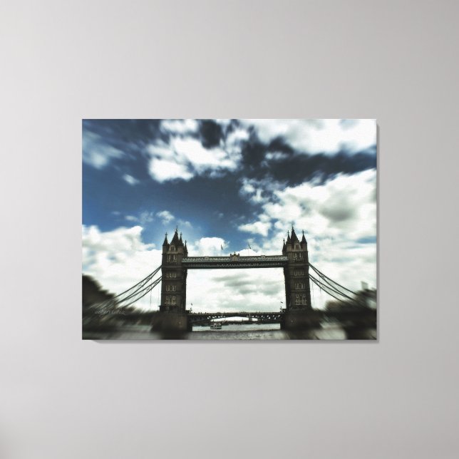 Lätt Trippy : London Bridge (Storbritannien) Storb Canvastryck (Framsida)