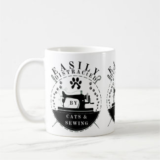 lätt uppdelade efter katter och såg kaffemugg