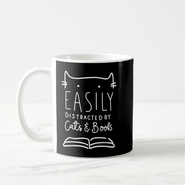 Lätt utspridda katter och Bokar-luddig gåva till C Kaffemugg (Vänster)