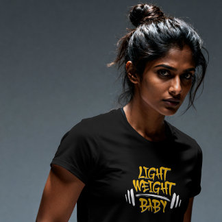 Lätt Vikt Baby Rolig Gym Typografi T Shirt