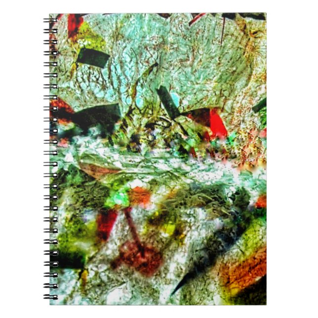 Lätt vit abstrakt Spiral-fotopatbok,Chipper Anteckningsbok (Framsidan)