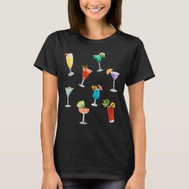 Lätta drinkar i party roligt firar t shirt