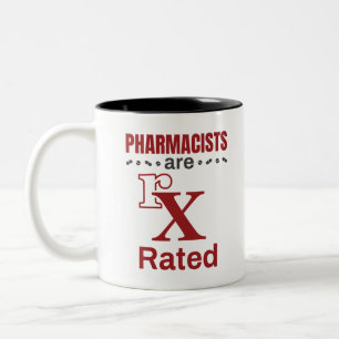 Lätta farmaceuter är rX- klassificerade Två-Tonad Mugg