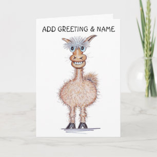 Lättande Alpaca Kort