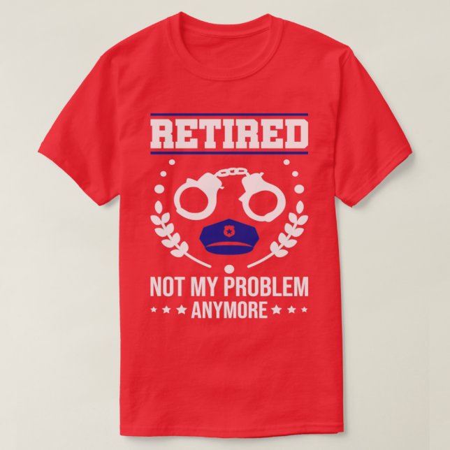 Lättanställd polis i Pension-planen T Shirt (Design framsida)