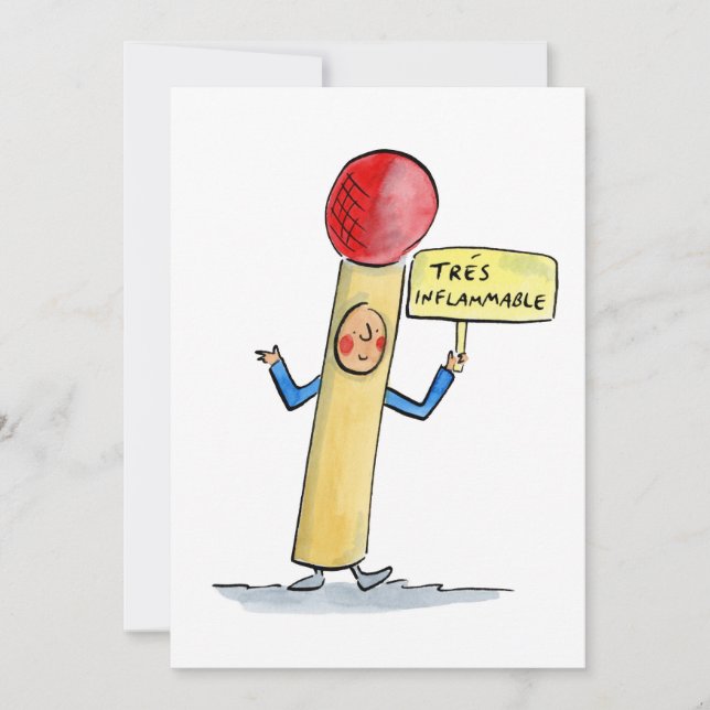 lättantändliga très inbjudningar (Framsida)