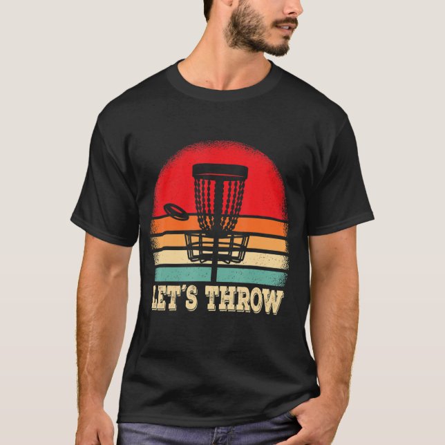 Lättar att kasta skiva Golfer T Shirt (Framsida)