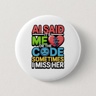 Lättare AI-kodningsoffert - Programmer Humor Knapp