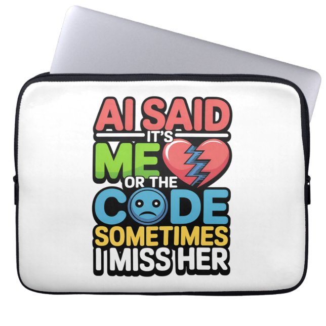 Lättare AI-kodningsoffert - Programmer Humor Laptop Fodral (Framsidan)